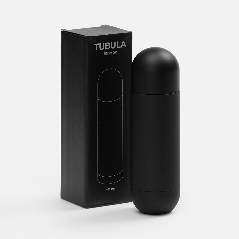 Термос Tubula Soft Touch, черный / Миниатюра (упак) (1000)
