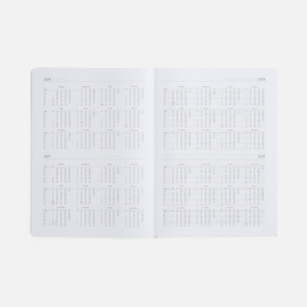 Еженедельник Nebraska, датированный, синий / Миниатюра WWW (1000)