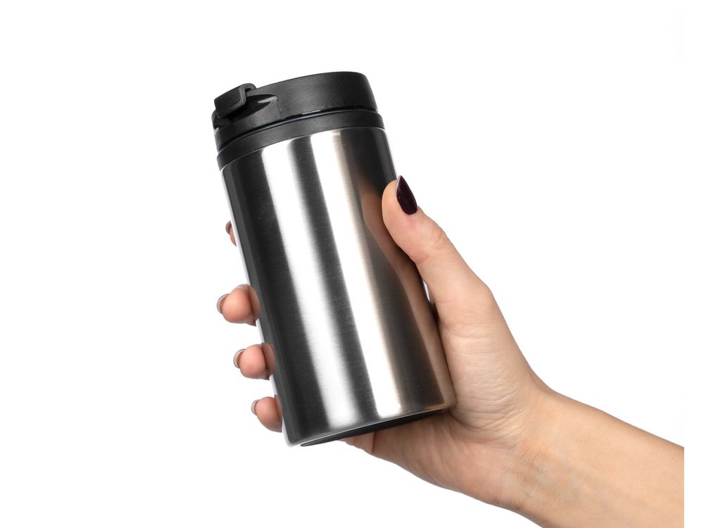 Термостакан Canella, серебристый / Миниатюра WWW (1000)