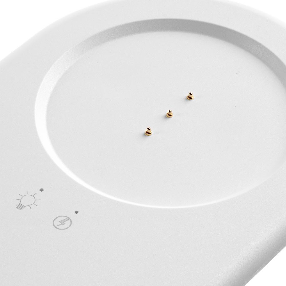 Ночник с функцией беспроводной зарядки moonRay, белый / Миниатюра WWW (1000)