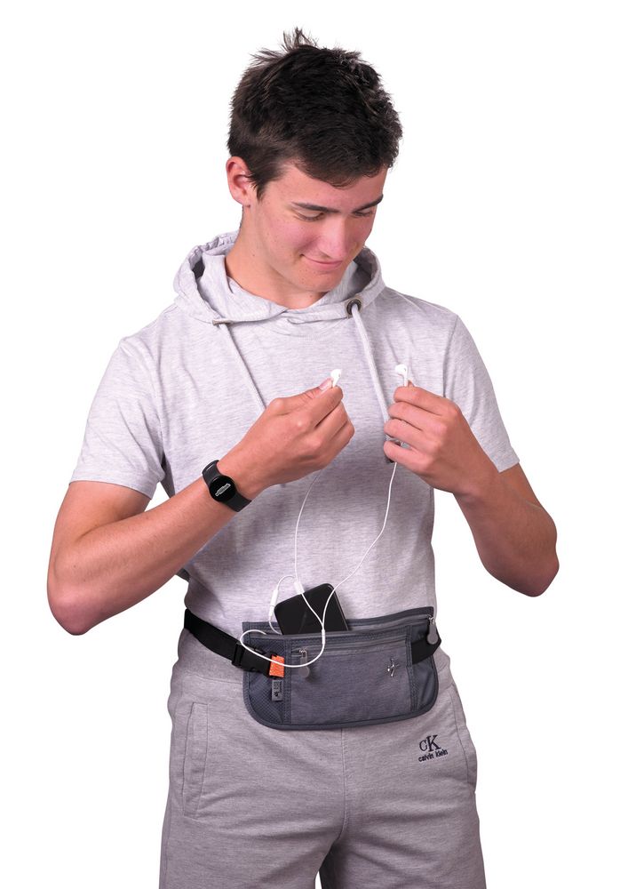 Поясная сумка для документов Money Belt, серая / Миниатюра WWW (1000)