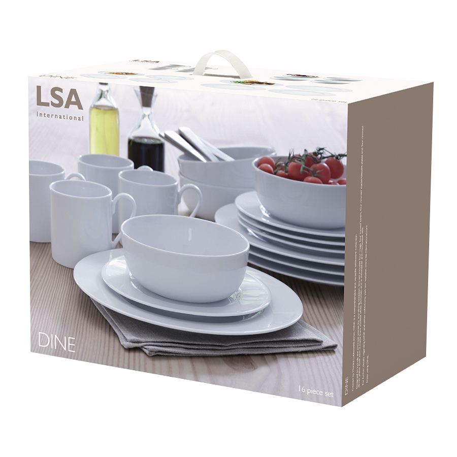 Набор Dine из 16 предметов, белый / Миниатюра WWW (1000)