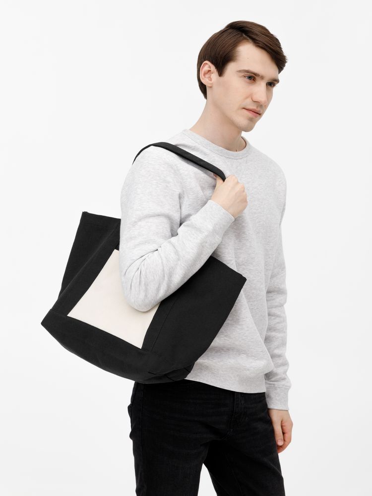 Шопер Shophop, черный с неокрашенным / Миниатюра модельного (1000)