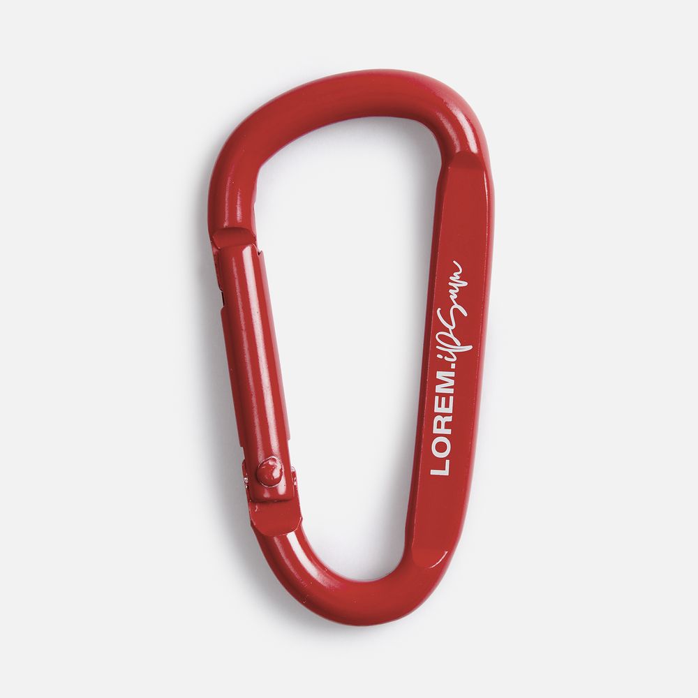 Карабин Raby, красный / Миниатюра нанесения (1000)