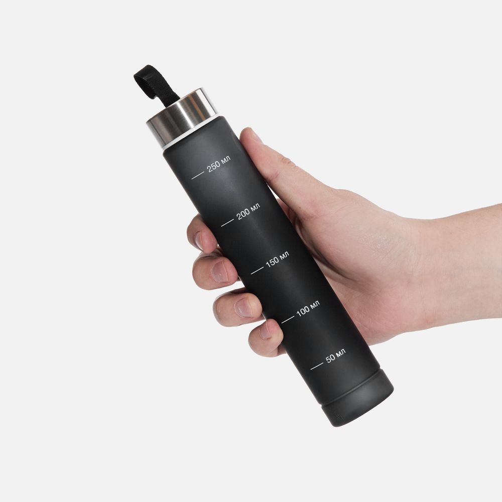 Набор спортивных бутылок Aquapack, черный / Миниатюра WWW (1000)