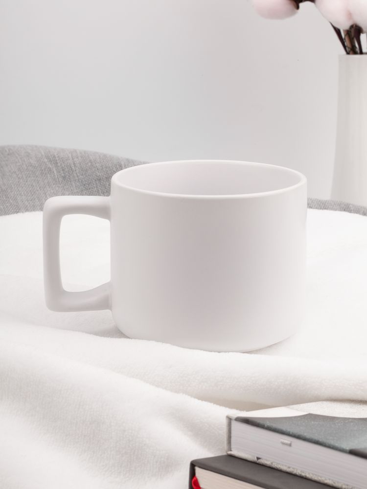 Чашка Jumbo в коробке матовая, белая / Миниатюра имиджевого (1000)