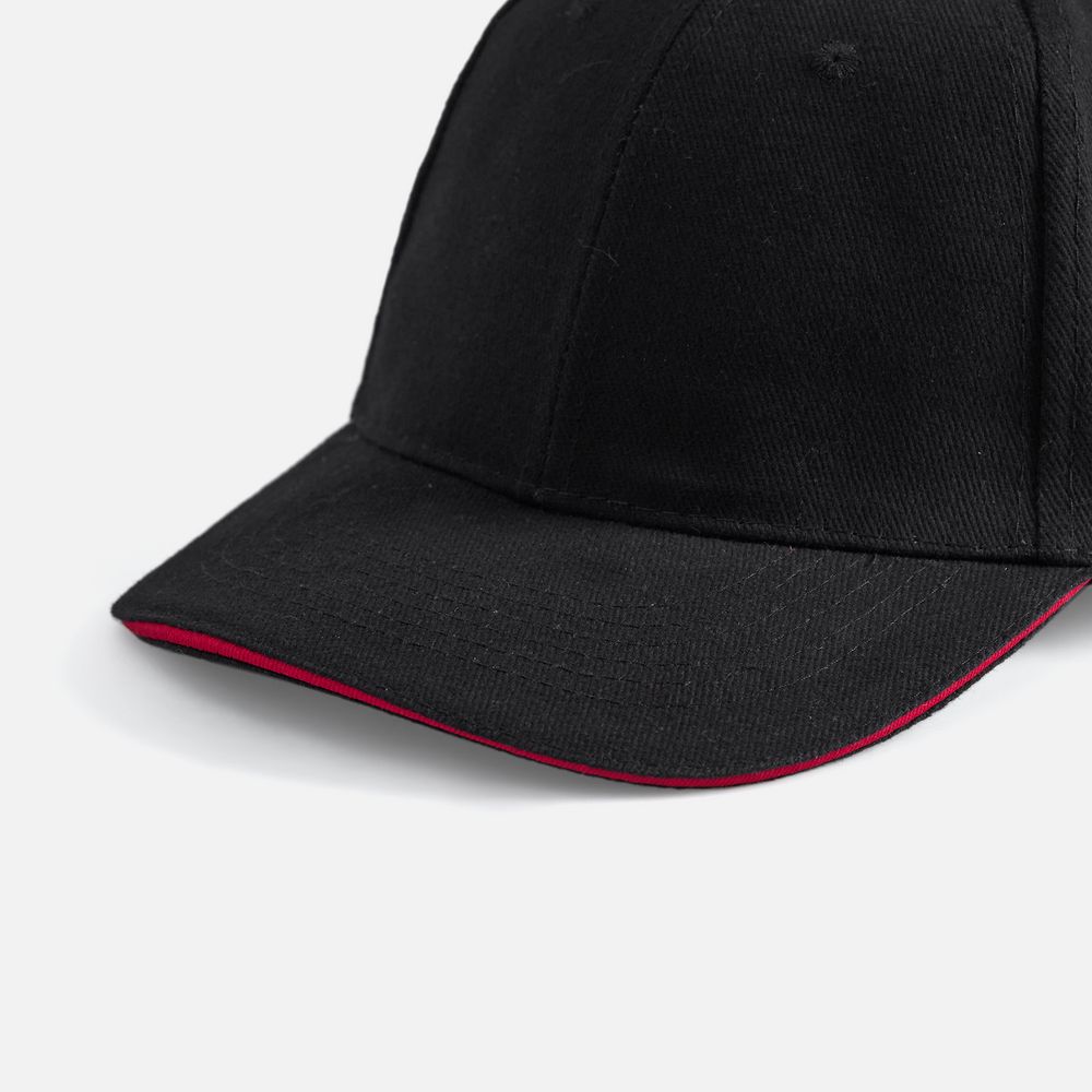 Бейсболка Buffalo, черная с красным / Миниатюра WWW (1000)