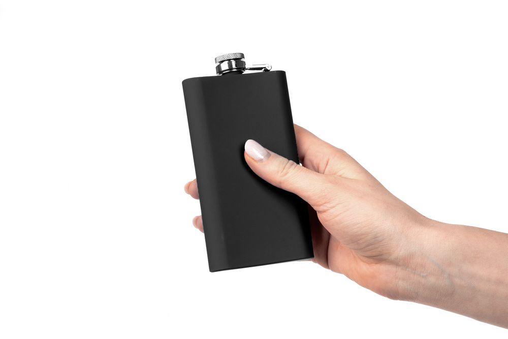 Фляжка Beatum, черная / Миниатюра WWW (1000)