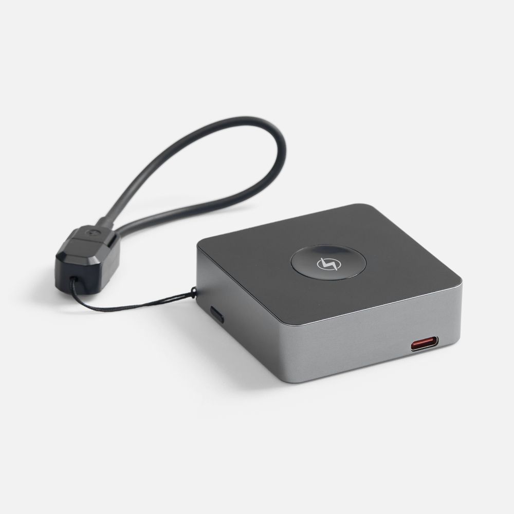 Внешний аккумулятор с беспроводной зарядкой Aura Power 5000 мАч, серый / Миниатюра WWW (1000)