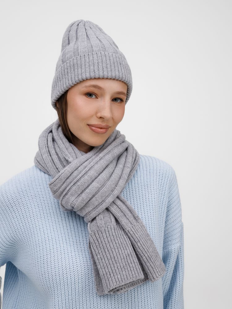 Шарф Bellish, светло-серый меланж / Миниатюра WWW (1000)