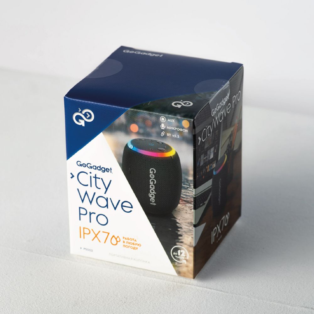 Беспроводная колонка c подсветкой CityWave Pro, черная / Миниатюра WWW (1000)