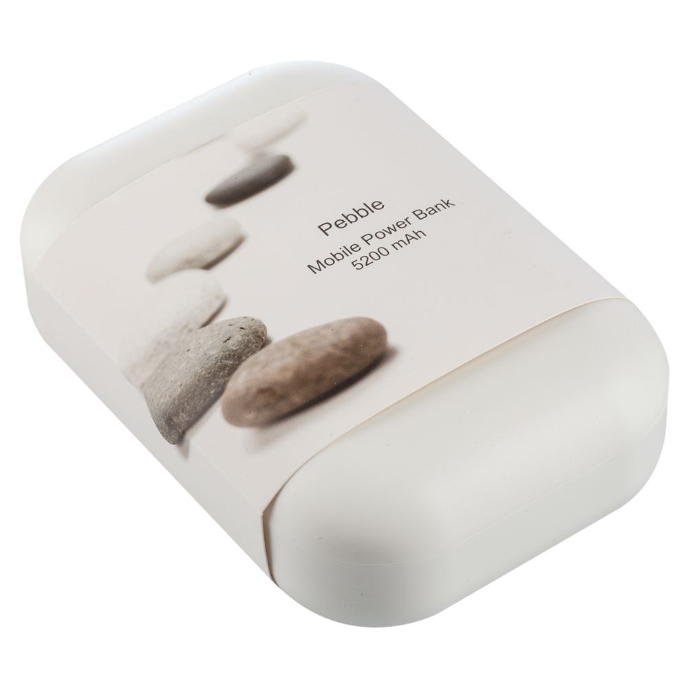 Внешний аккумулятор Pebble 5200 мАч, светло-серый / Миниатюра WWW (1000)