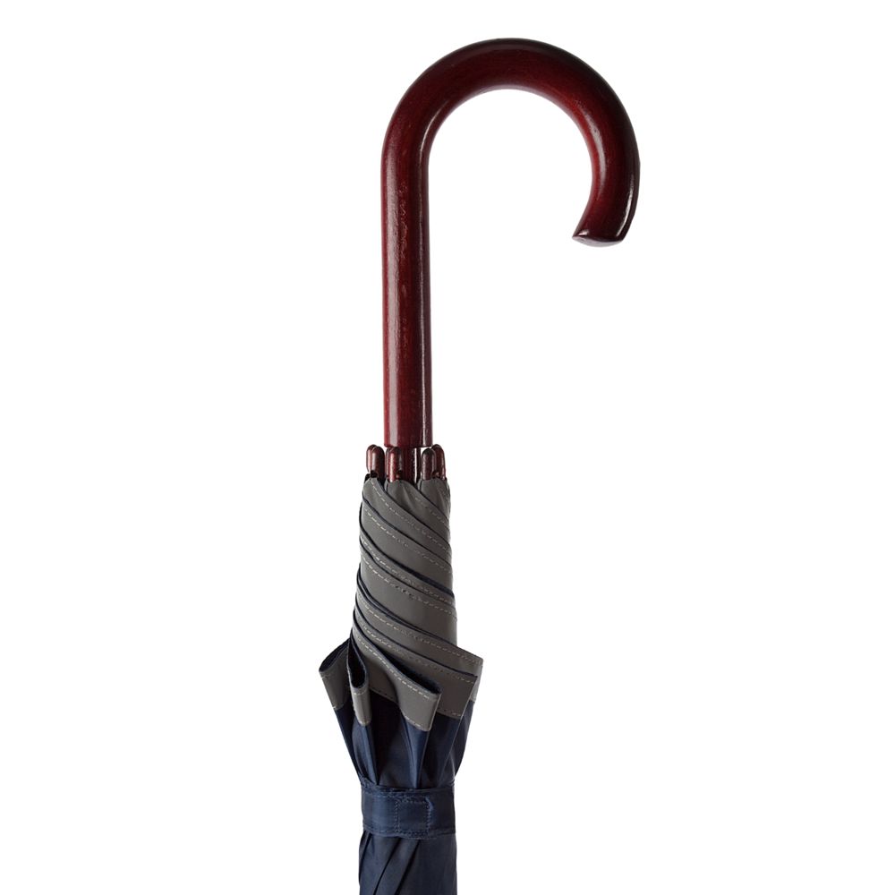 Зонт-трость светоотражающий Unit Reflect, синий / Миниатюра WWW (1000)