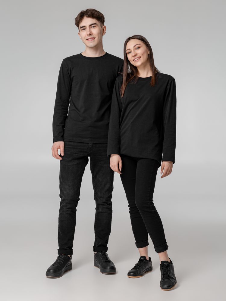 Футболка с длинным рукавом Lehta, черная / Миниатюра WWW (1000)