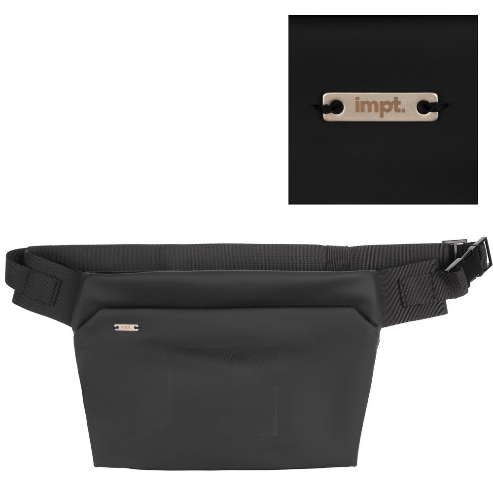 Поясная сумка Traffic, черная / Миниатюра нанесения (1000)