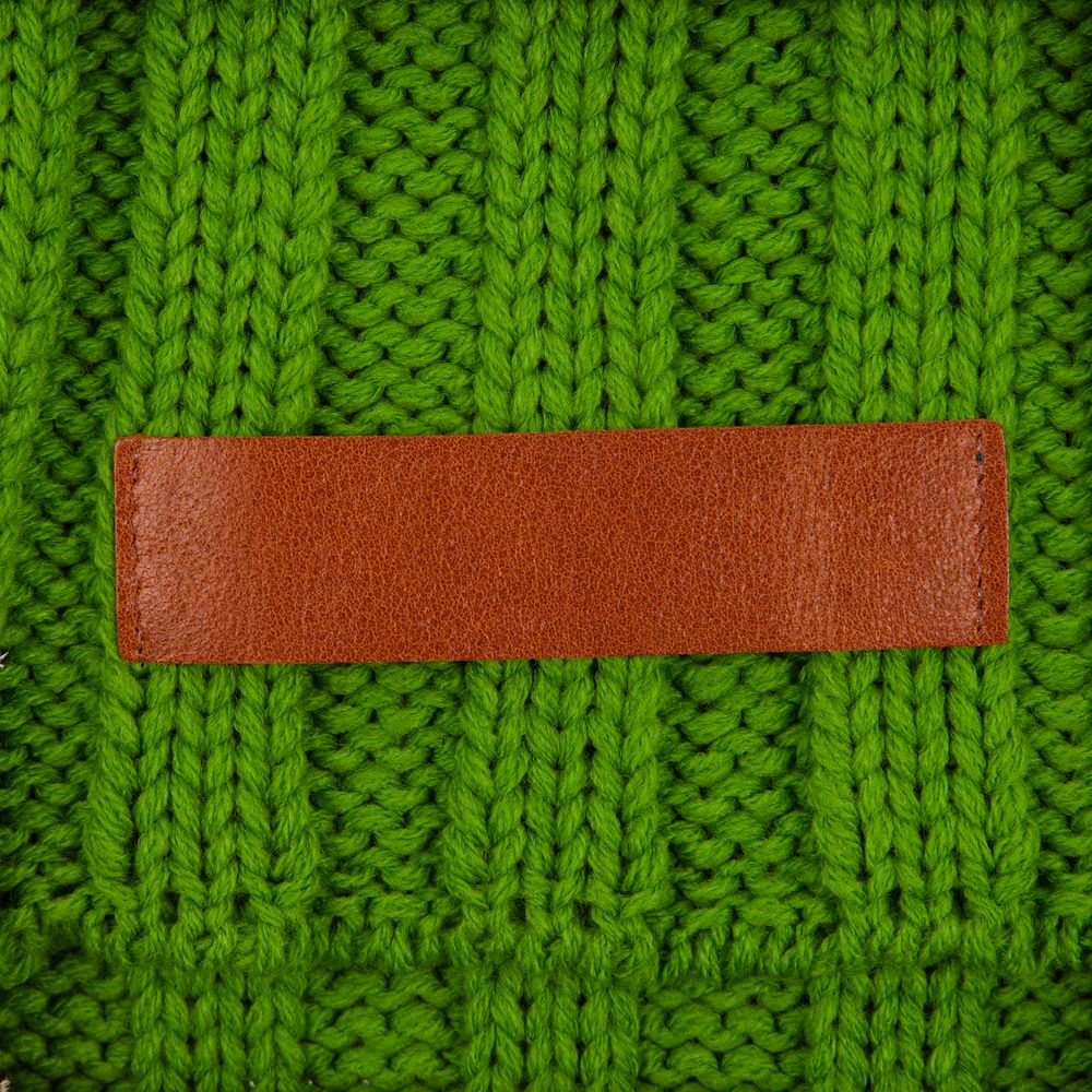 Лейбл кожаный Pasek, горчичный / Миниатюра WWW (1000)