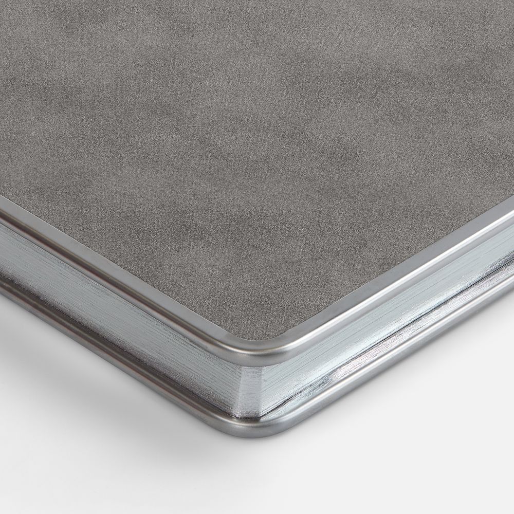 Ежедневник Metal Frame на заказ, датированный, серый / Миниатюра WWW (1000)