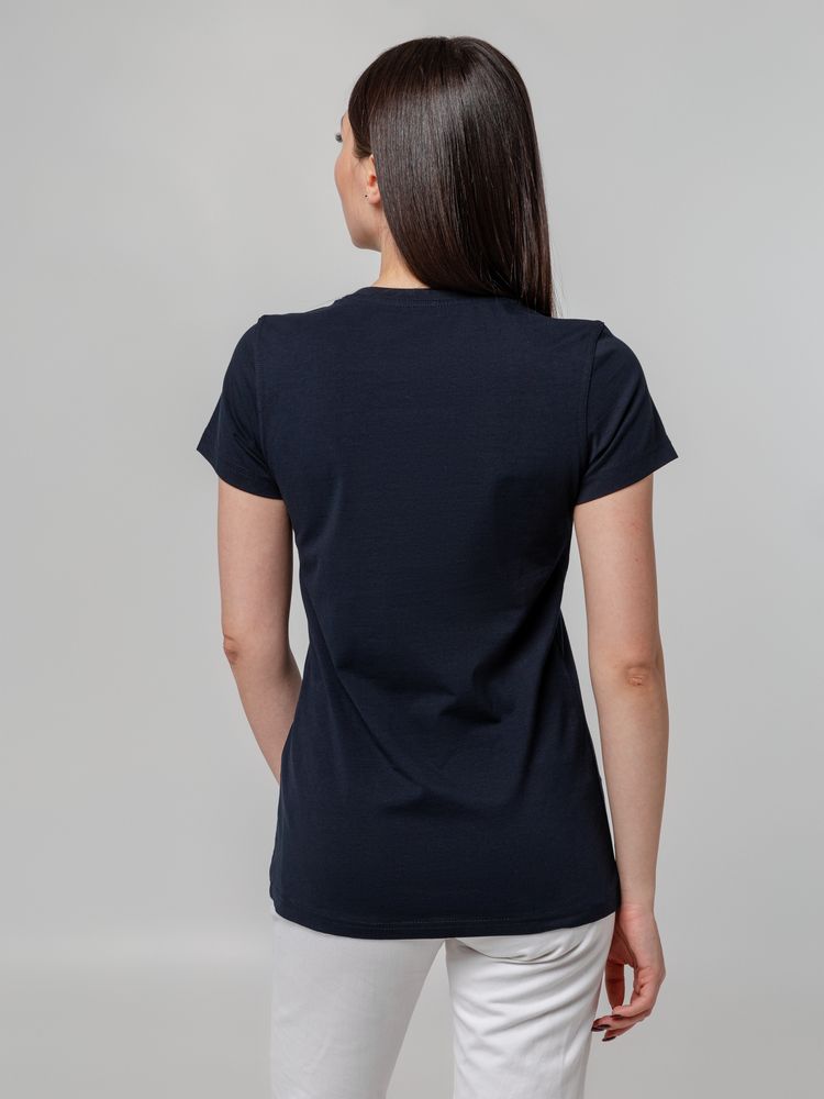 Футболка женская T-bolka Stretch Lady, темно-синяя (navy) / Миниатюра WWW (1000)