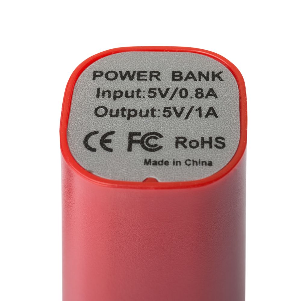 Внешний аккумулятор Easy Shape 2000 мАч, красный / Миниатюра WWW (1000)