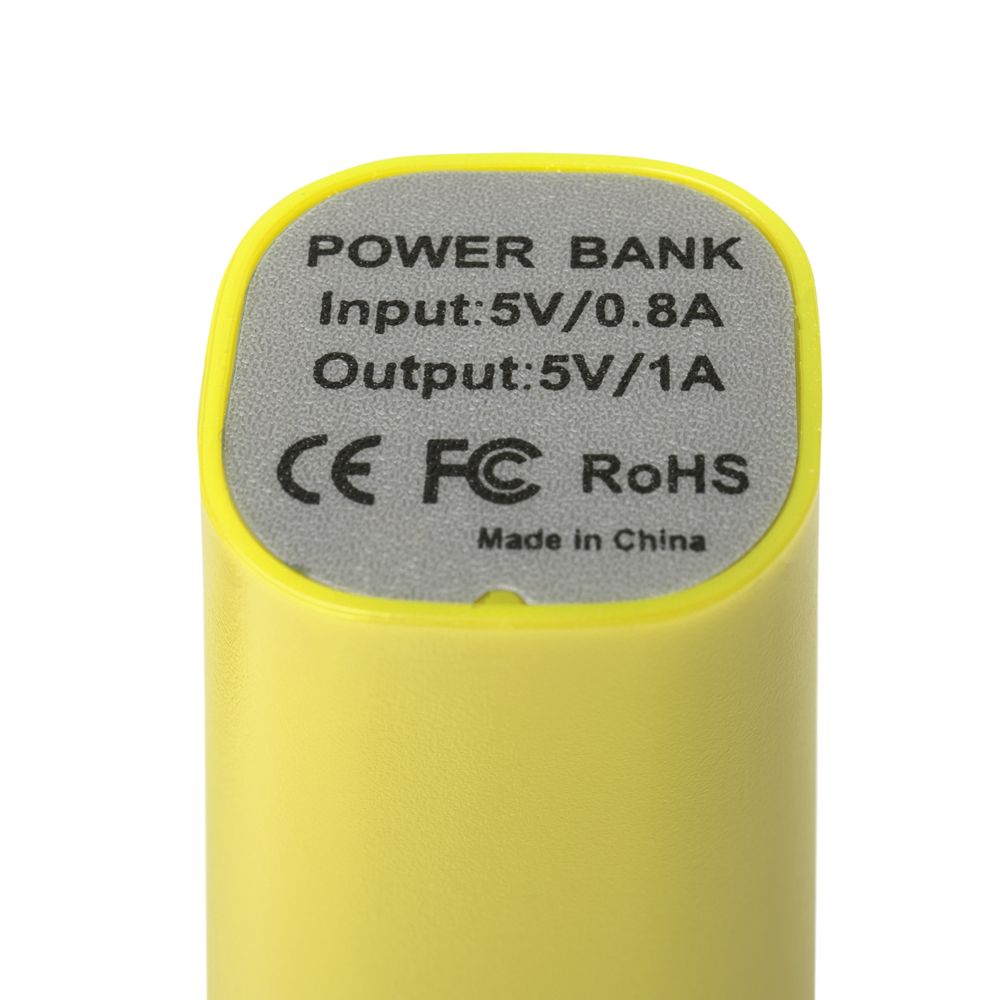 Внешний аккумулятор Easy Shape 2000 мАч, желтый / Миниатюра WWW (1000)