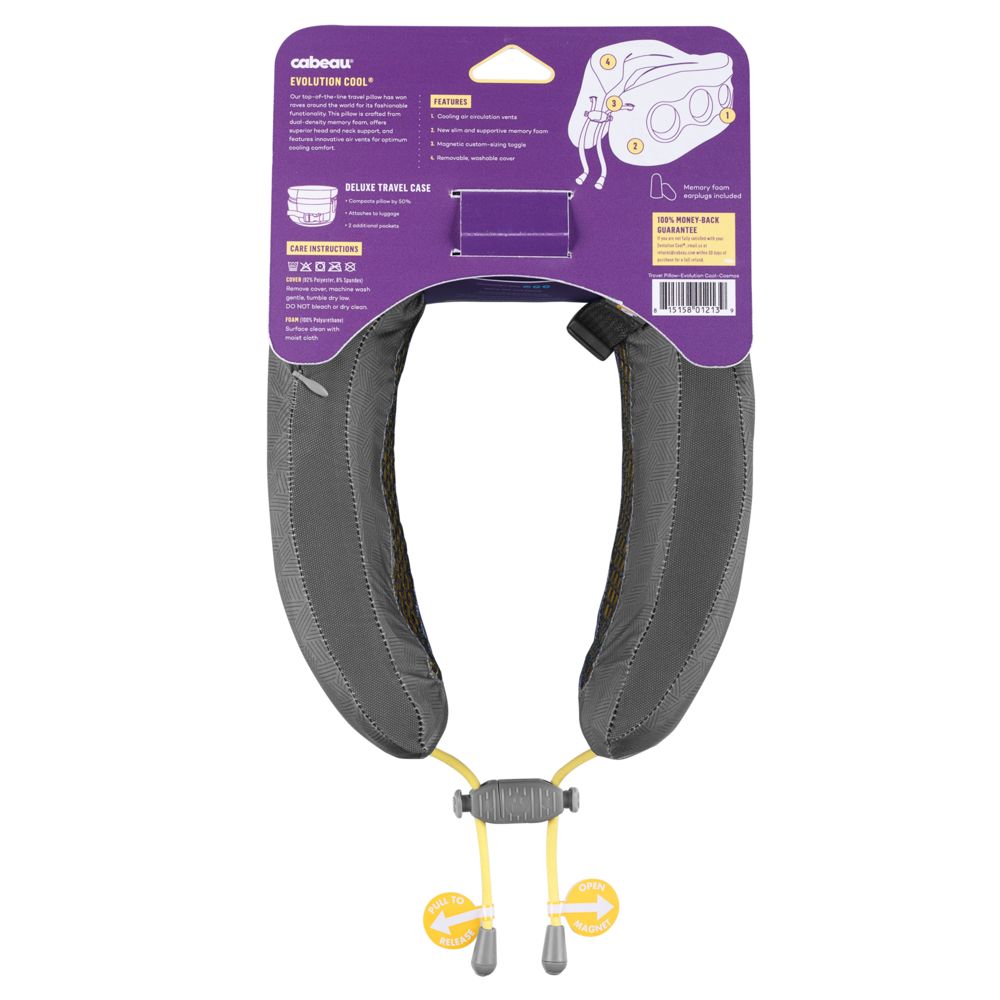 Подушка под шею для путешествий Cabeau Evolution Cool, серая / Миниатюра WWW (1000)