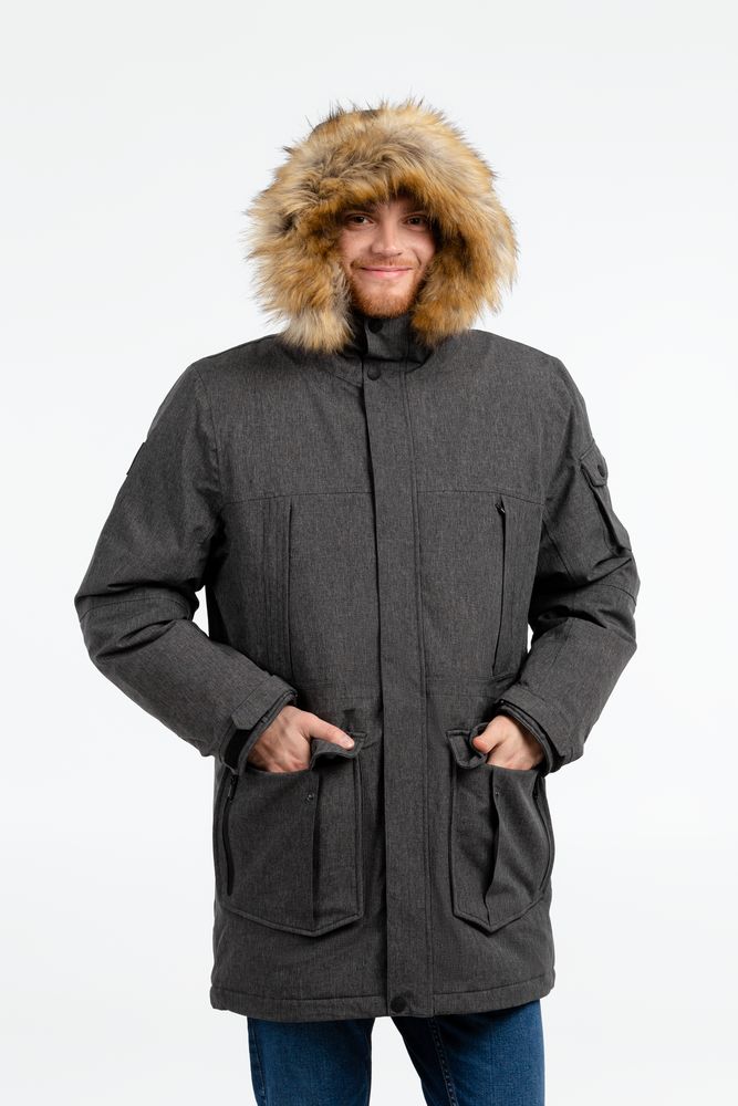 Парка мужская Explorer, серый меланж / Миниатюра WWW (1000)