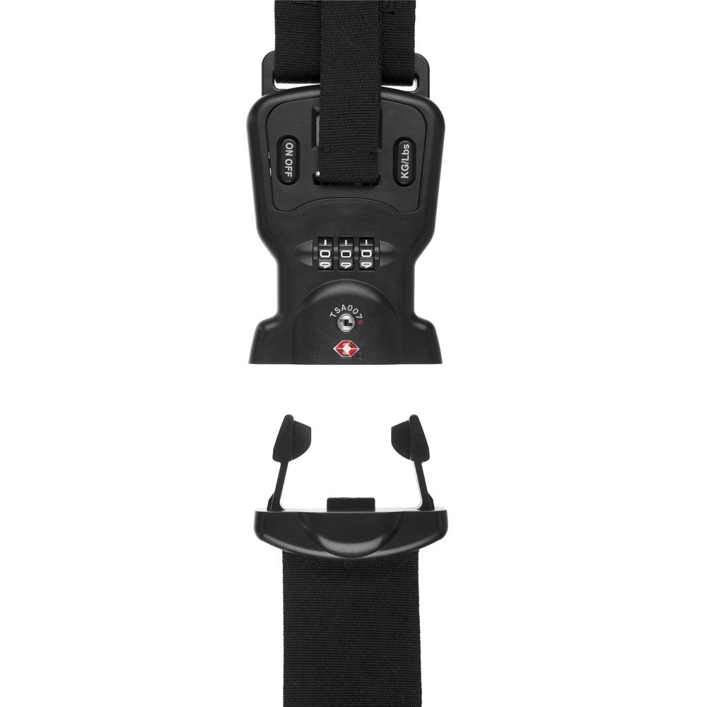 Багажный ремень с весами Bagremmen, черный / Миниатюра WWW (1000)