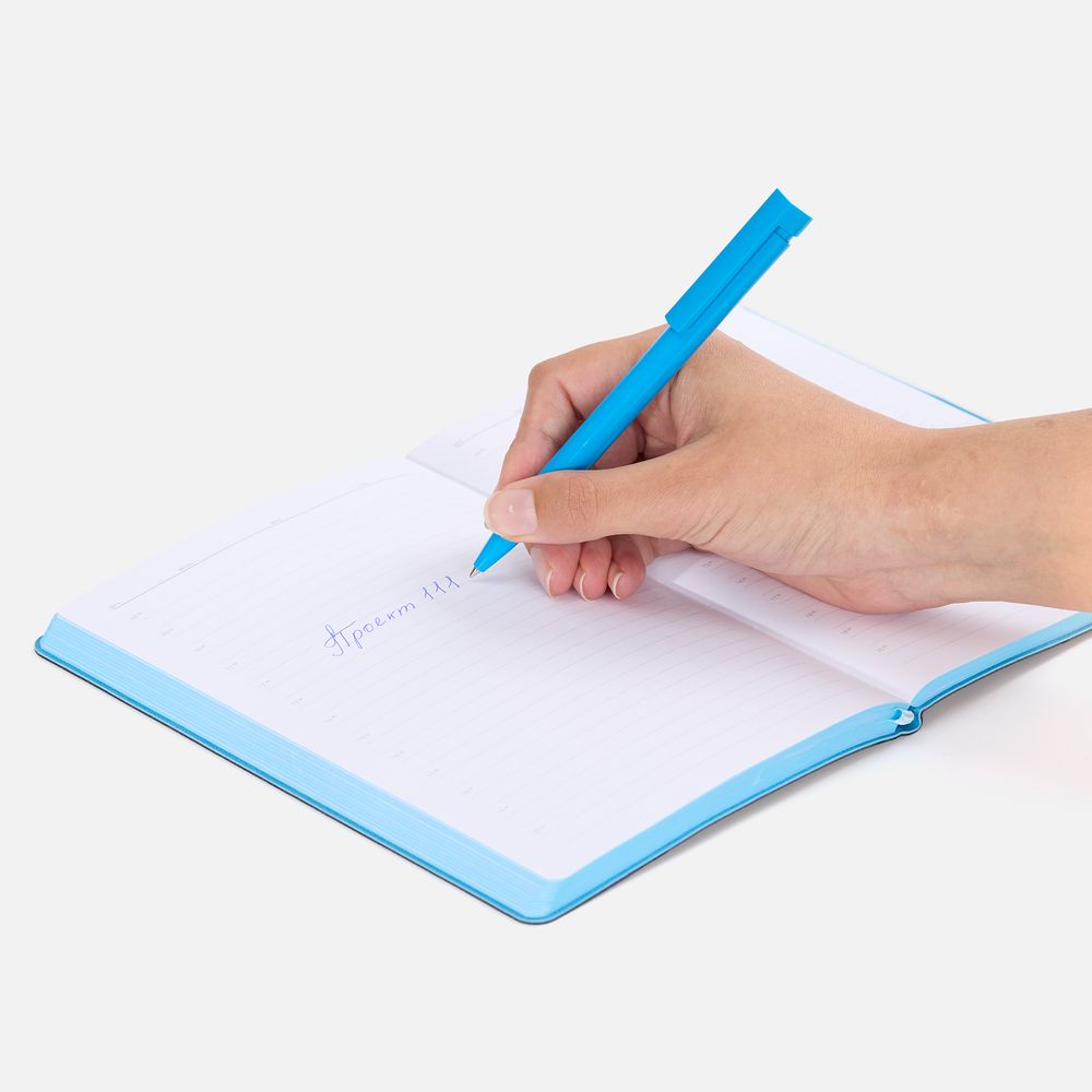 Ручка шариковая Liberty Polished, голубая / Миниатюра WWW (1000)