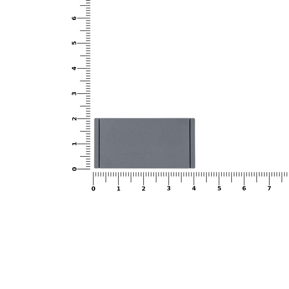 Лейбл из ПВХ Dzeta, S, серый / Миниатюра WWW (1000)
