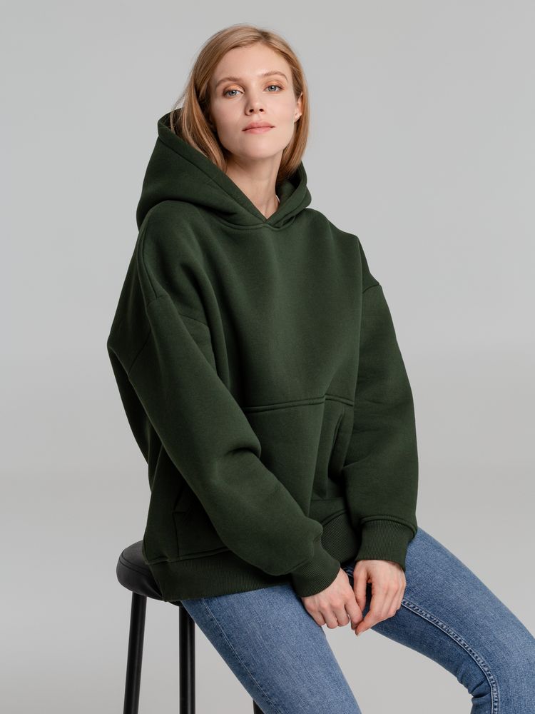 Худи Kulonga Oversize, темно-зеленый хаки / Миниатюра WWW (1000)