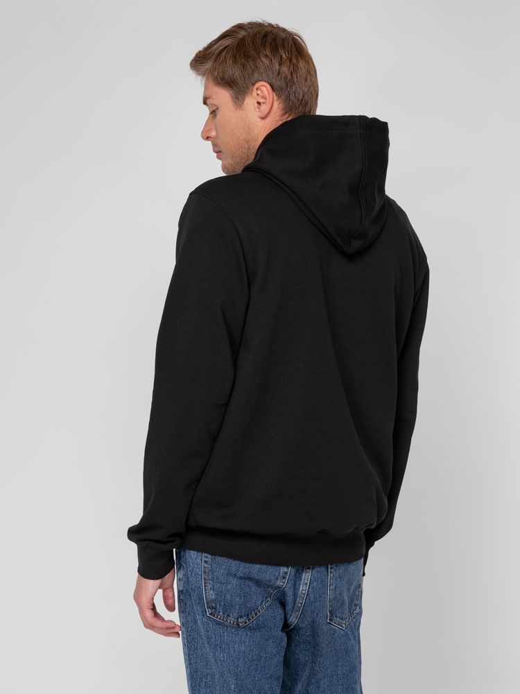 Худи унисекс с карманом на груди Chest Pocket, черное / Миниатюра WWW (1000)