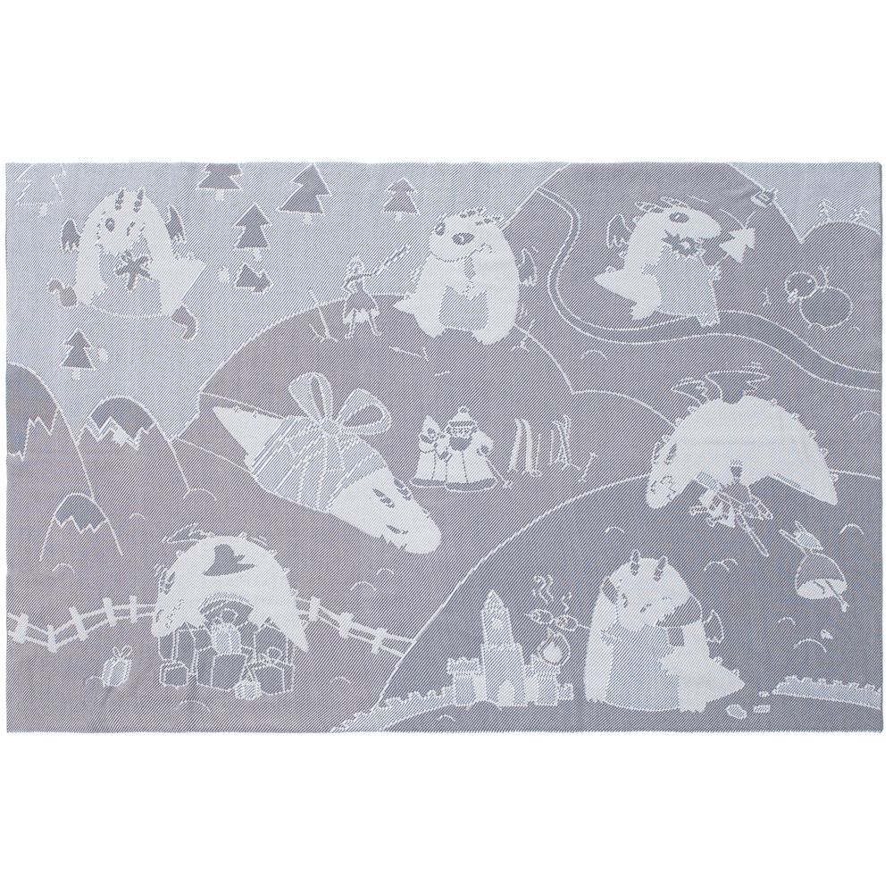 Плед Draconia, серо-голубой / Миниатюра WWW (1000)