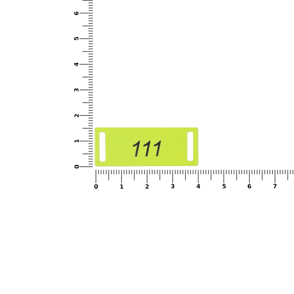 Шильдик металлический Kova, желтый неон / Миниатюра WWW (1000)