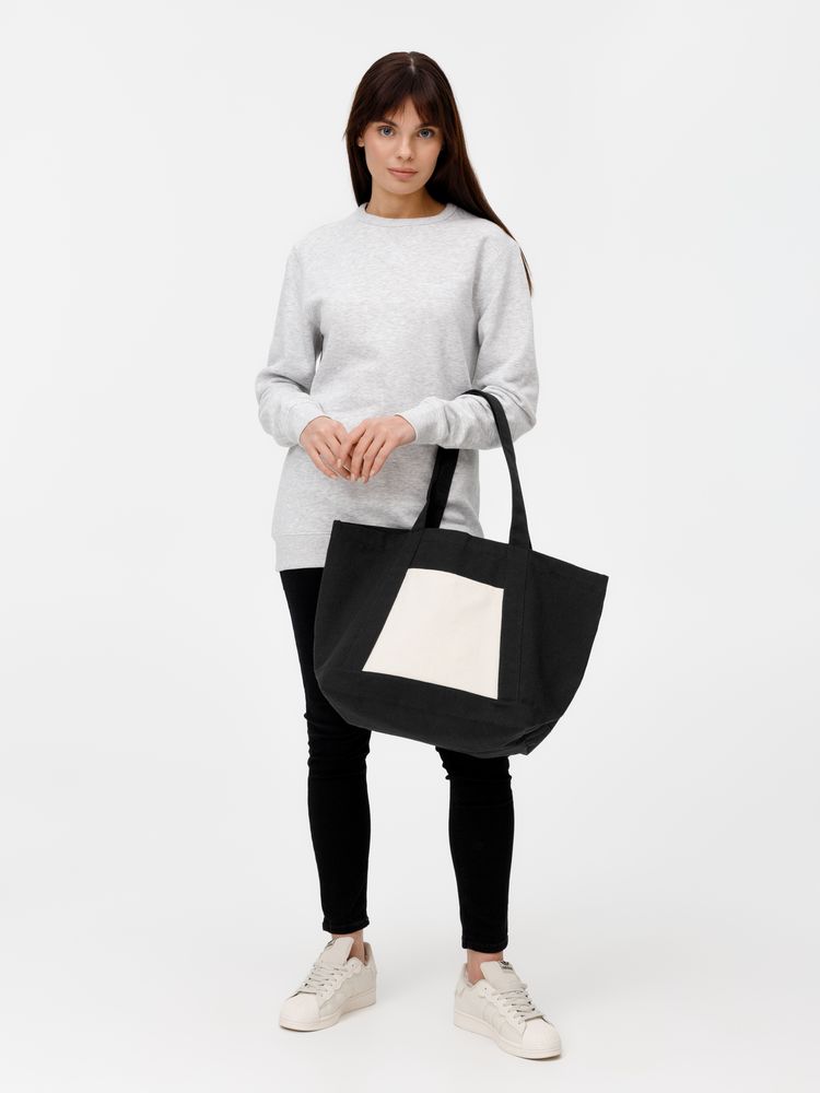 Шопер Shophop, черный с неокрашенным / Миниатюра модельного (1000)