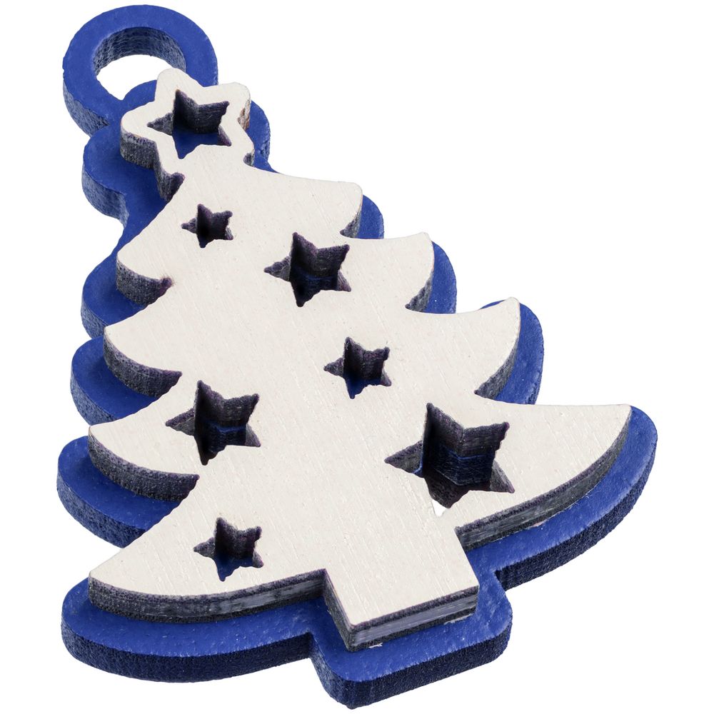 Елка с игрушками One Two Tree, синяя / Миниатюра WWW (1000)