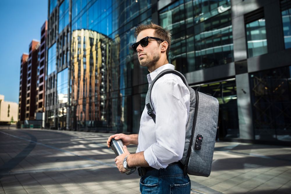 Термостакан Tansley, герметичный, вакуумный, синий / Миниатюра WWW (1000)