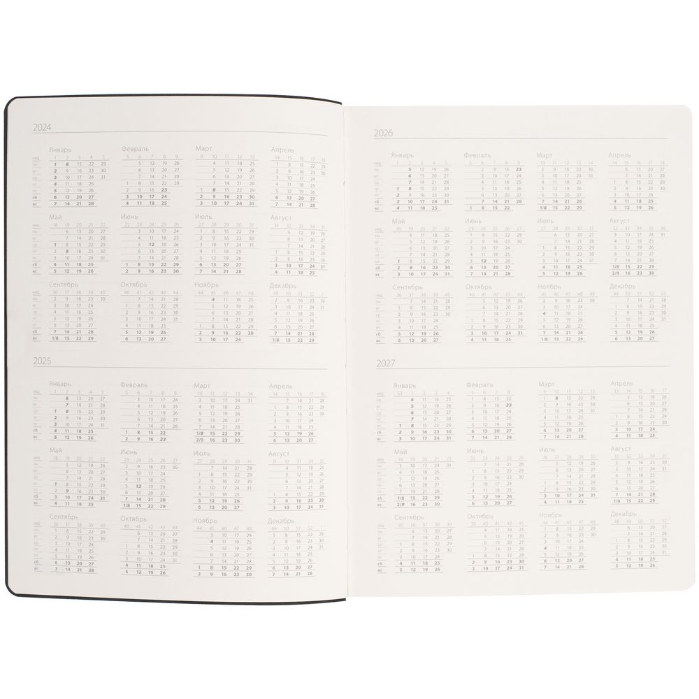 Ежедневник Flex Shall, недатированный, красный / Миниатюра WWW (1000)