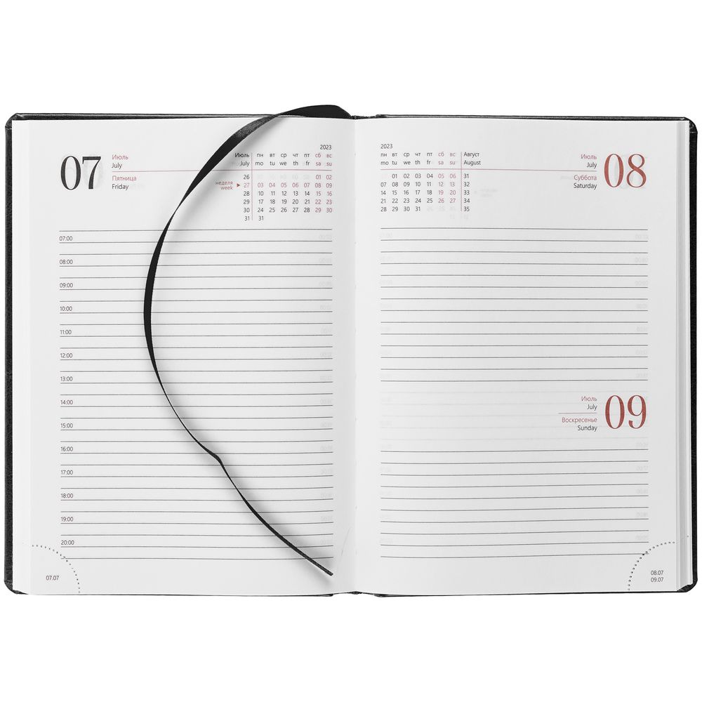 Ежедневник New Nebraska, датированный, черный / Миниатюра WWW (1000)