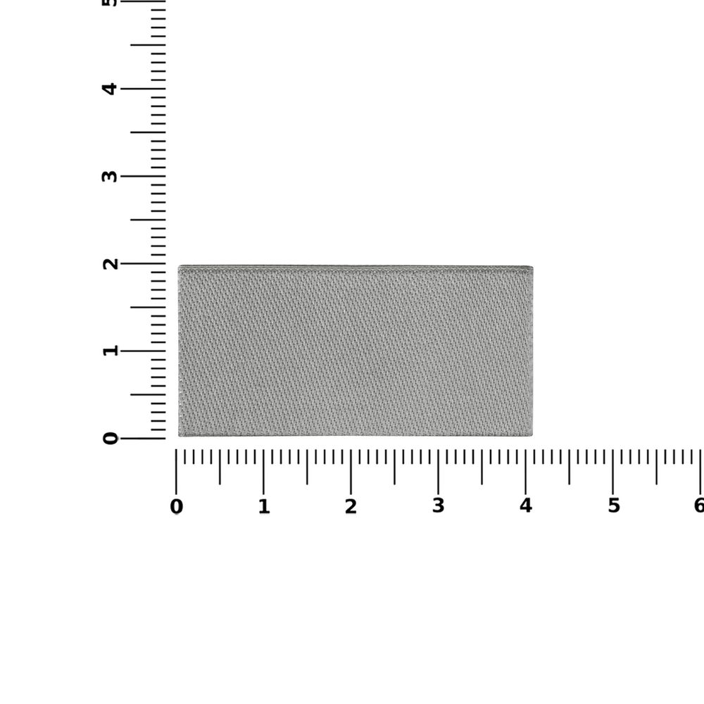 Лейбл тканевый Epsilon, XXS, серый / Миниатюра WWW (1000)