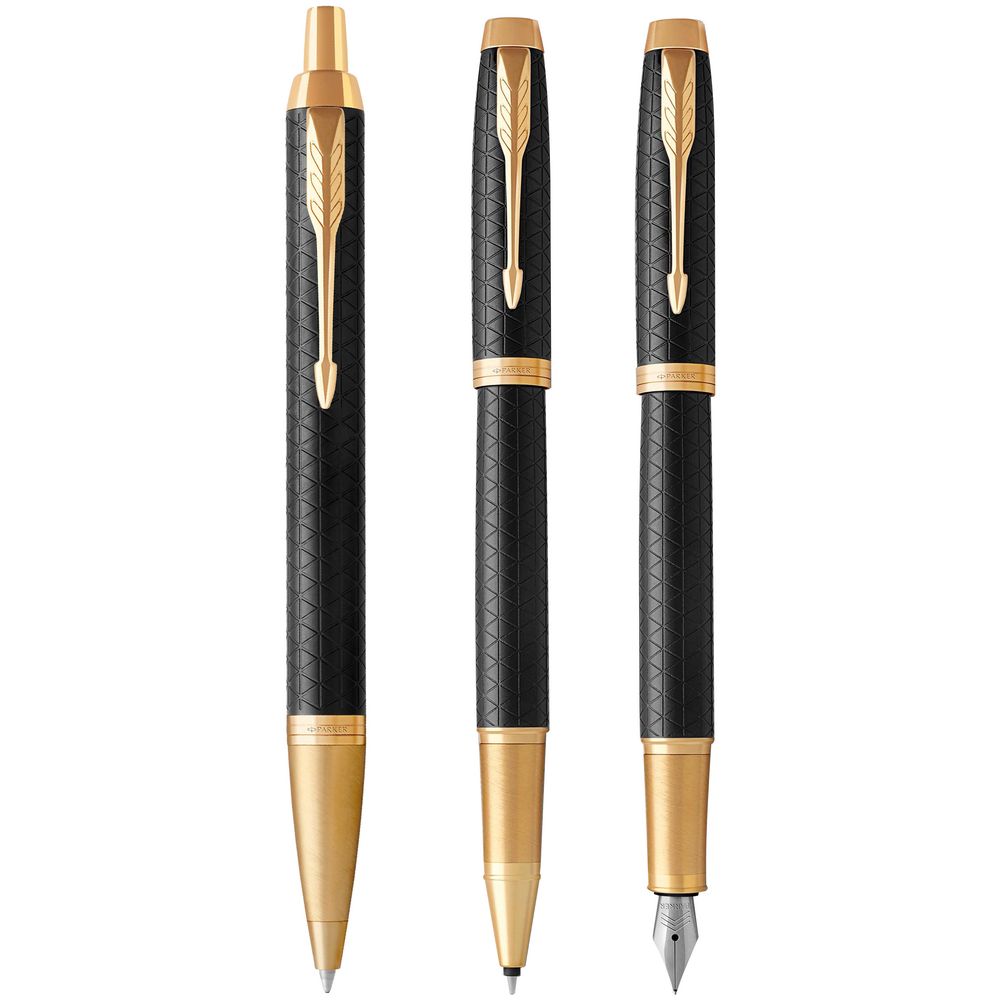 Ручка шариковая Parker IM Premium Black/Gold GT / Миниатюра WWW (1000)