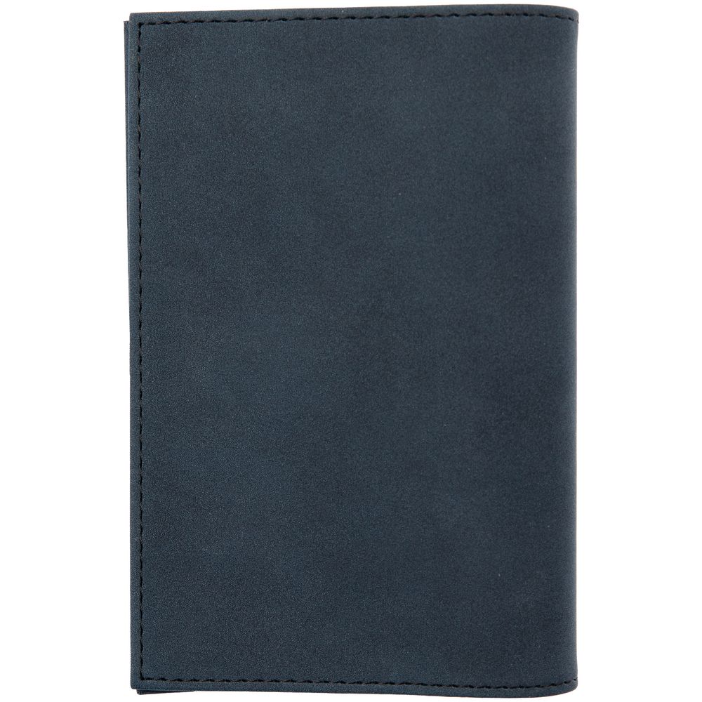 Обложка для паспорта Nubuk, синяя / Миниатюра WWW (1000)