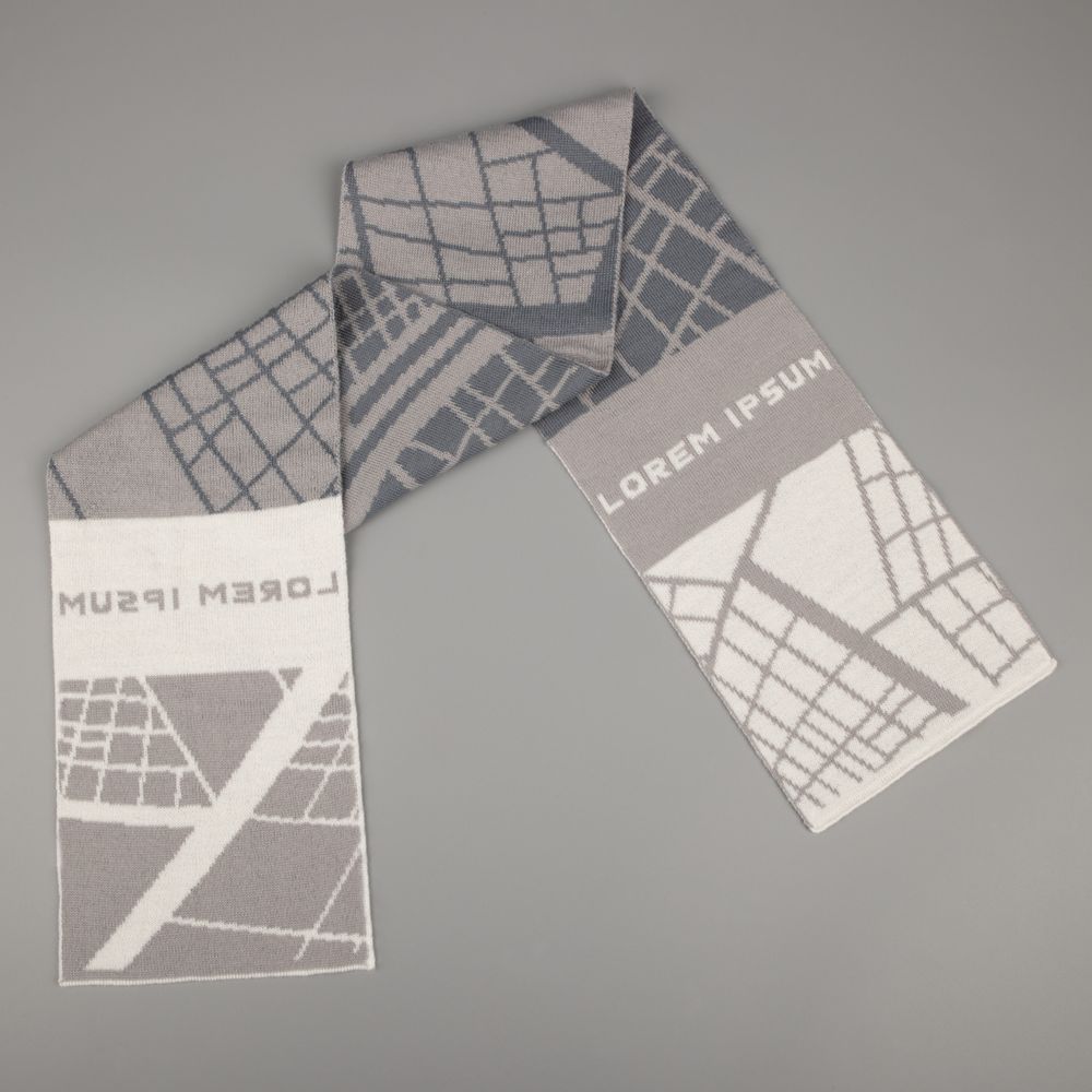 Шарф на заказ Tricksy Light, S, полушерсть / Миниатюра WWW (1000)