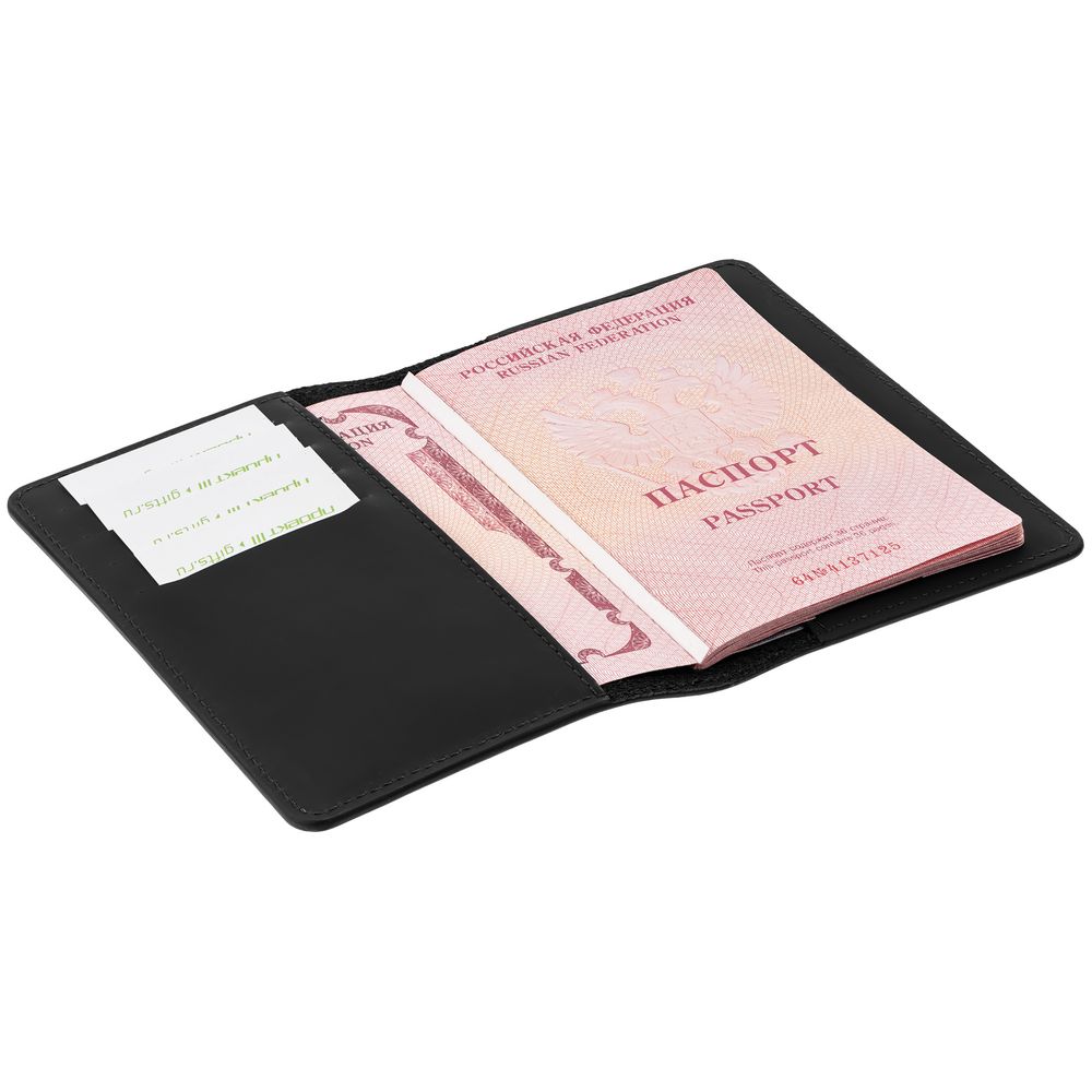 Обложка для паспорта Alaska, черная / Миниатюра WWW (1000)