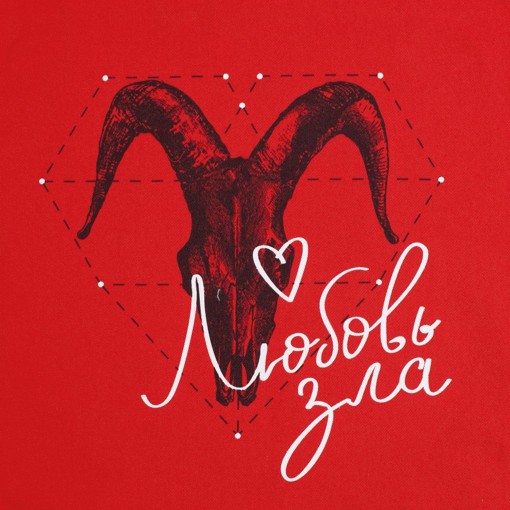 Холщовая сумка «Любовь зла», красная / Миниатюра WWW (1000)