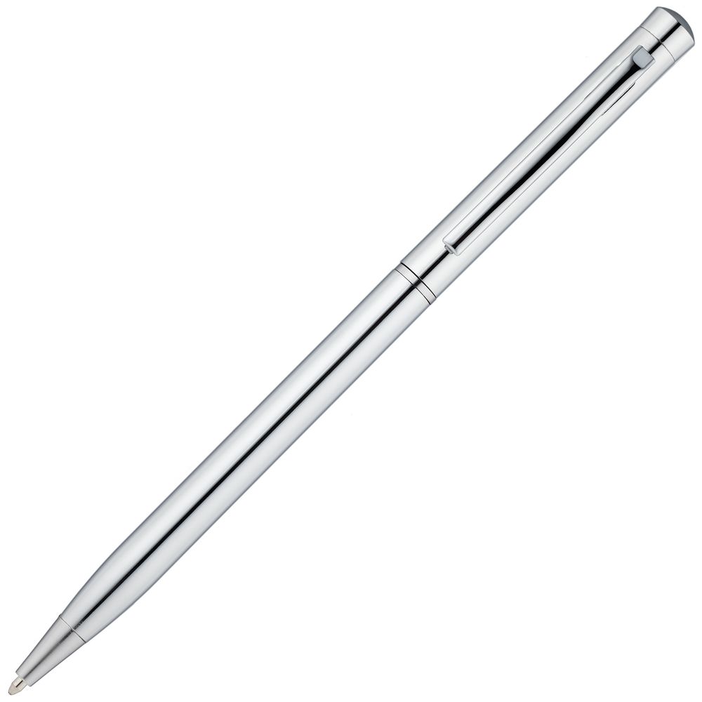 Ручка шариковая Hotel Ferra, серебристая / Миниатюра WWW (1000)