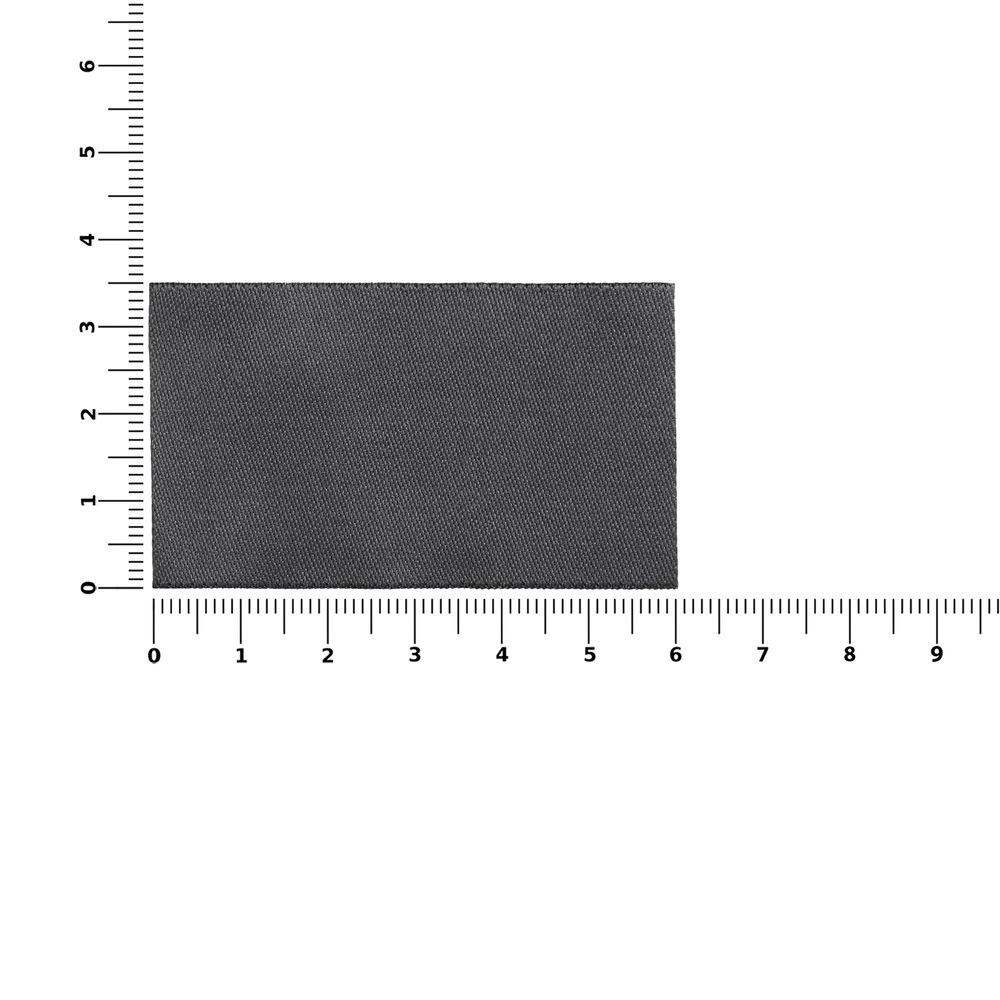 Лейбл тканевый Epsilon, M, темно-серый / Миниатюра WWW (1000)