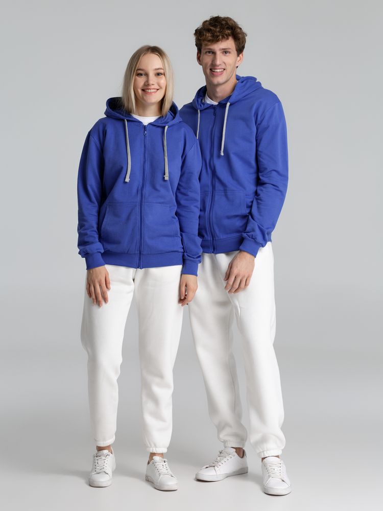 Толстовка с капюшоном на молнии Unit Siverga, ярко-синяя / Миниатюра WWW (1000)