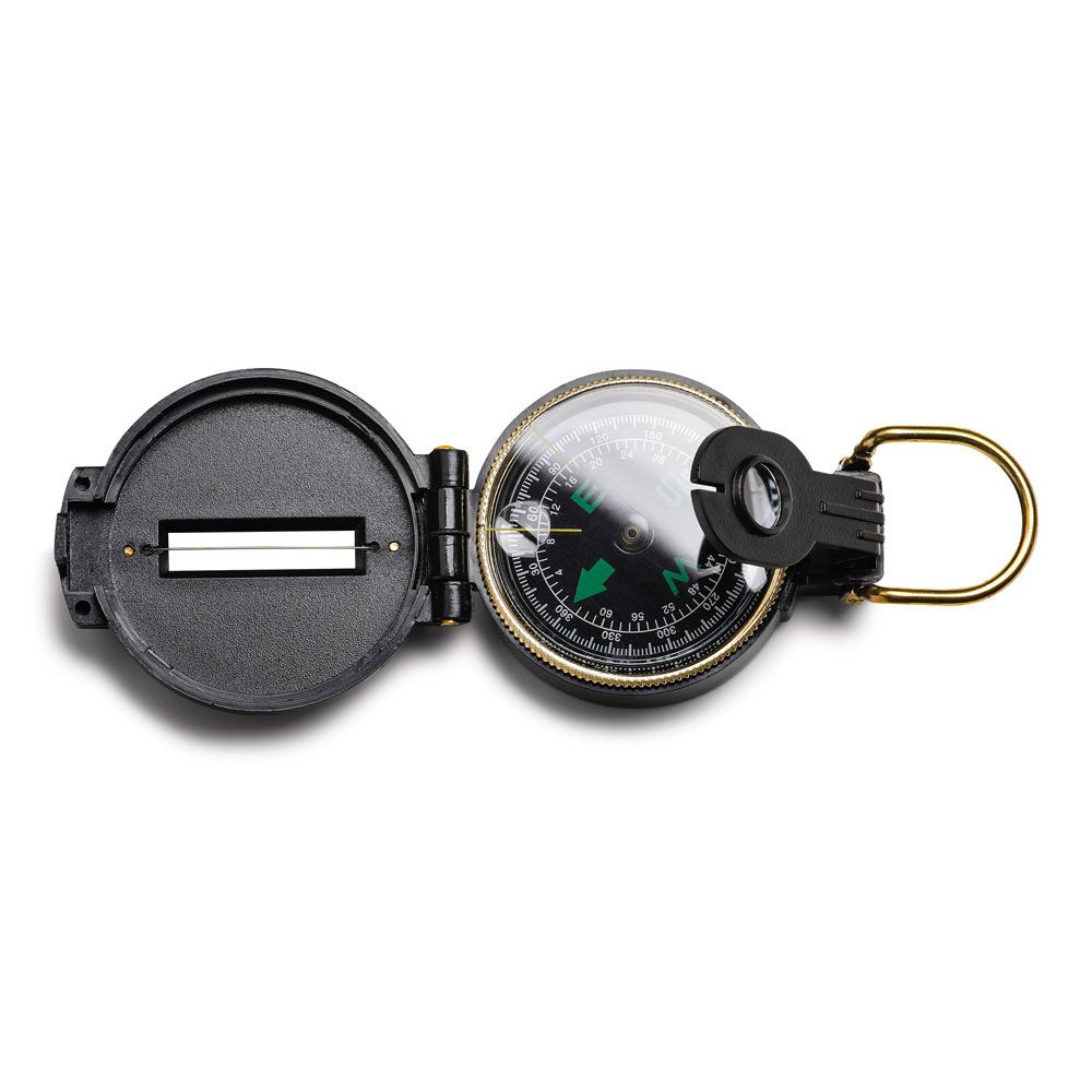 Туристический компас Azimuth, черный с золотой каймой / Миниатюра WWW (1000)