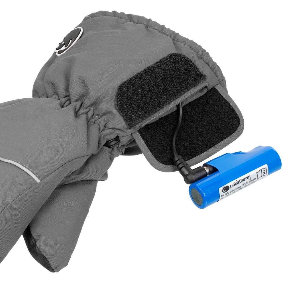 Перчатки с подогревом Pekatherm, серые / Миниатюра WWW (1000)