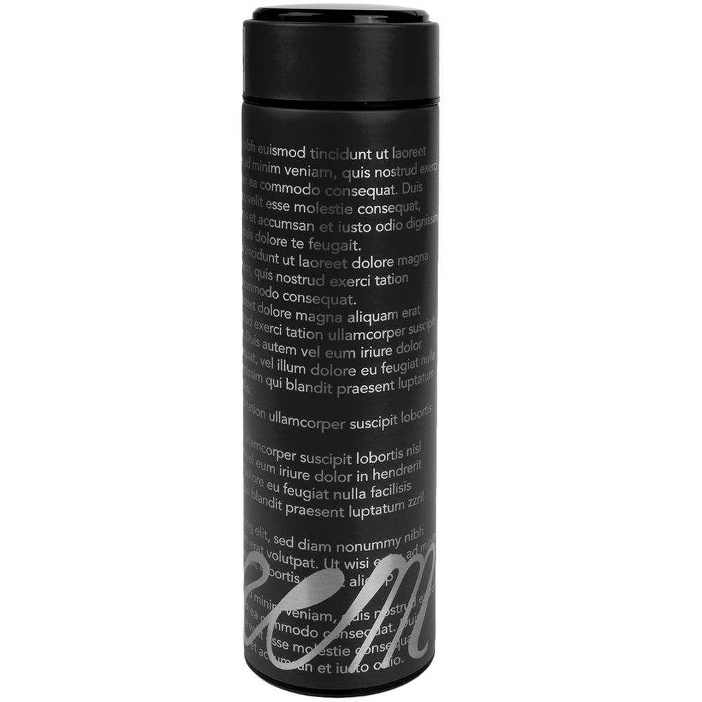 Смарт-бутылка Long Therm, черная / Миниатюра нанесения (1000)